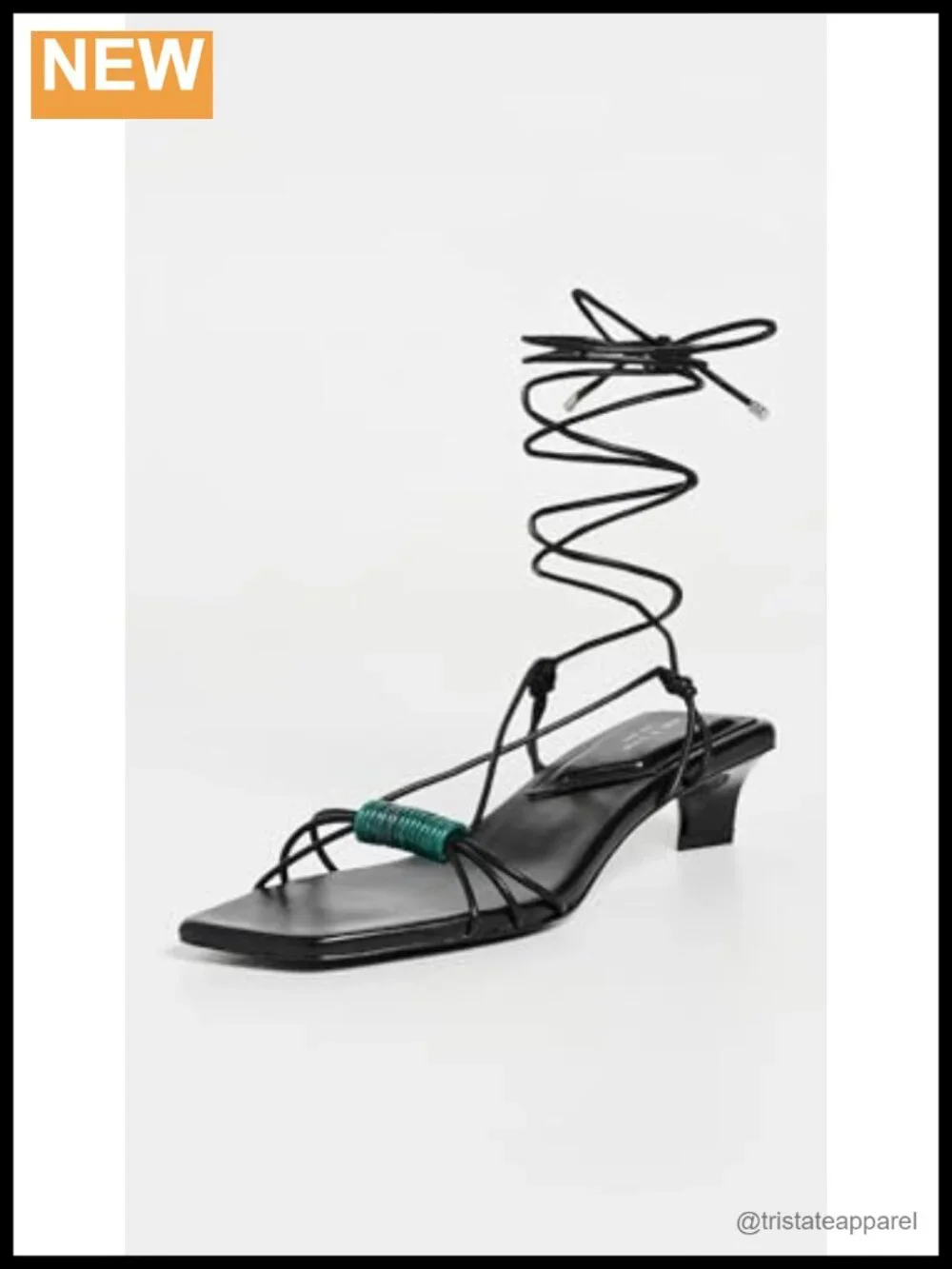Strappy Kitten Heel Sandals with Ortholite Insole and Recycled Materials